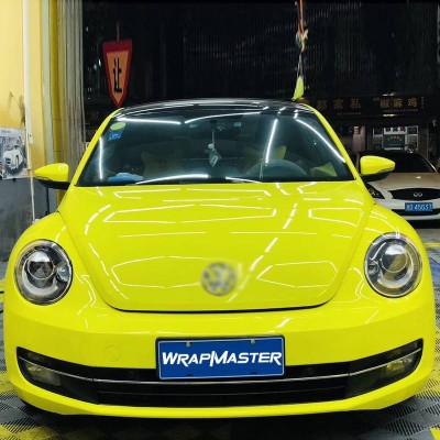 Wrapmaster Crystal Lemon Yellow Super Gloss Vinyl Wrap Car Foil Wrap Paint Protection Film