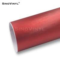 SINOVINYL Self Adhesive Air Release Chrome Brushed Car Skin Wrap Vinyl Rolls Auto Body Sticker Rolls